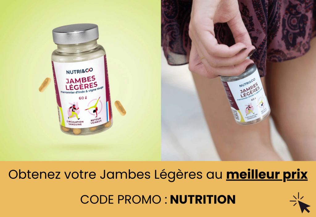 meilleur complément jambes légères de chez Nutri&Co