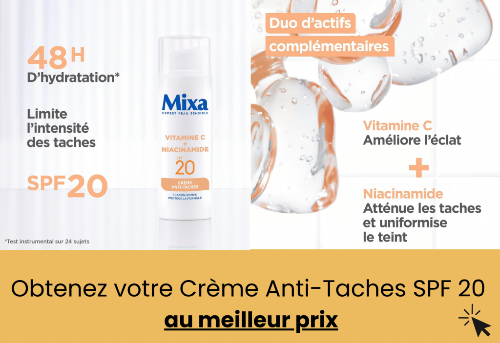 meilleur crème anti-Taches mixa