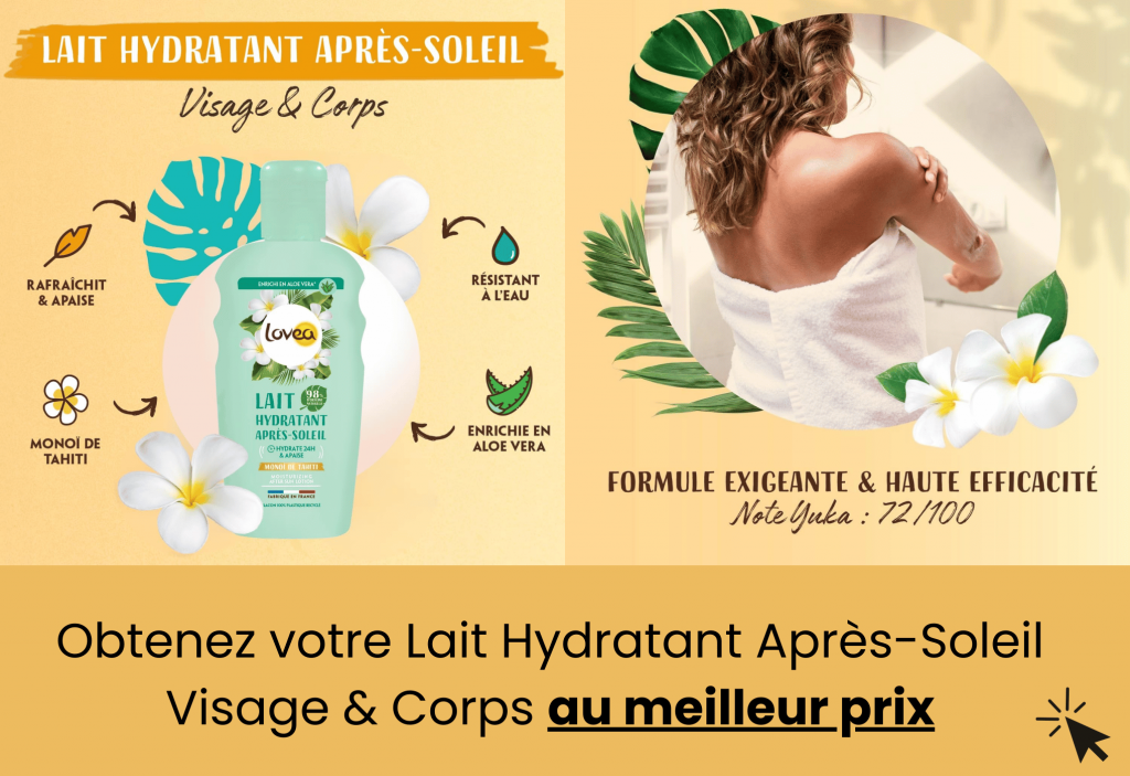 meilleur lait hydratant après-soleil Lovea