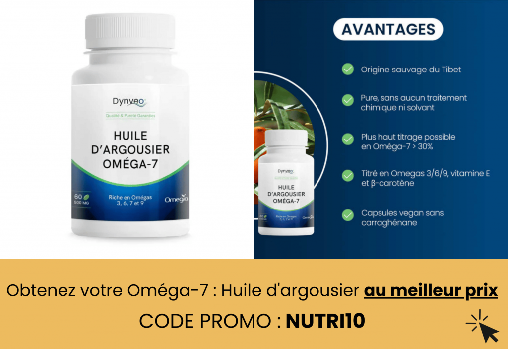 meilleure oméga-7 huile d'argousier dynveo