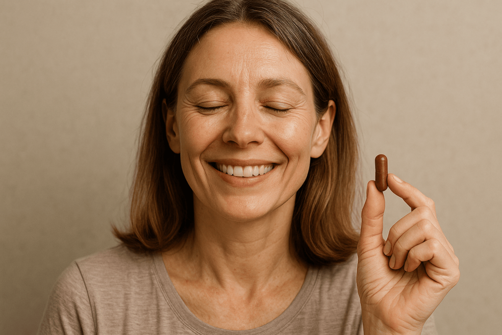 una persona que disfruta de los beneficios del bisglicinato de magnesio