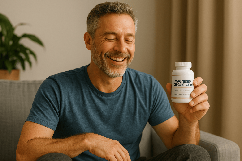 una persona que disfruta de los beneficios del mejor magnesio para los calambres