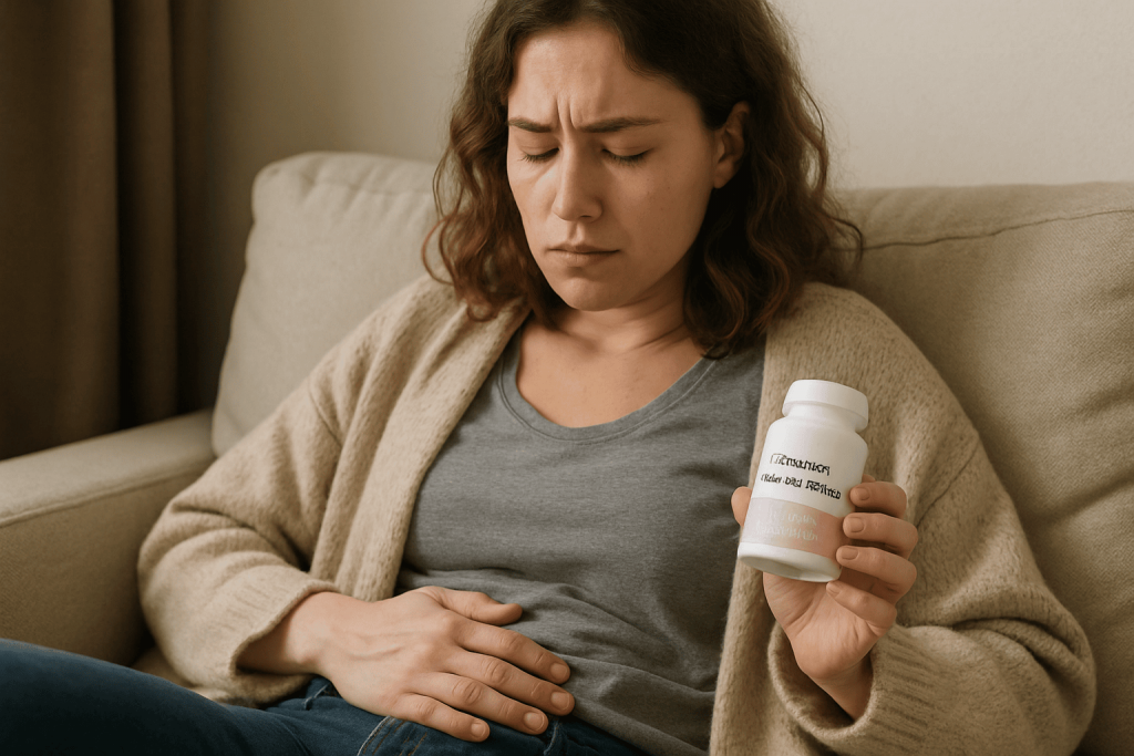 une personne apaisée pendant ses règle grace au complément alimentaire douleur règles