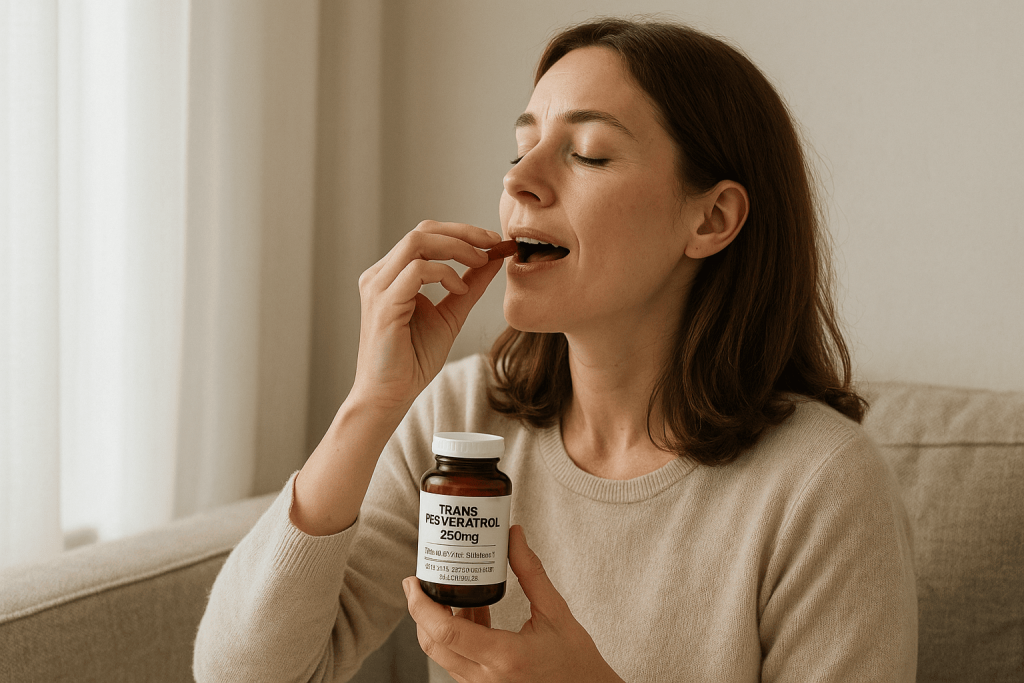 une personne profitant des bienfaits de complément alimentaire antioxydant