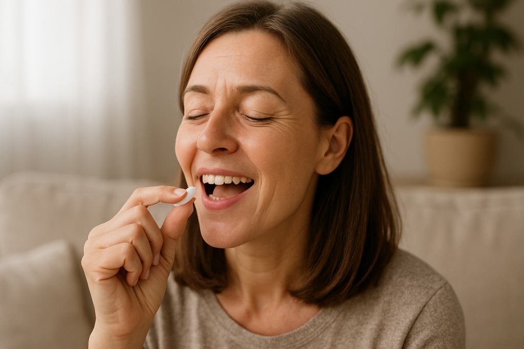une personne profitant des bienfaits du complément alimentaire rétention d’eau
