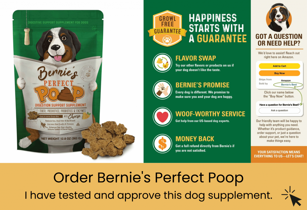 what customers think of Bernie's Perfect Poop Dog Supplement