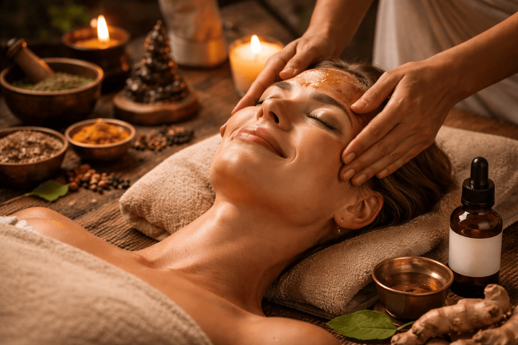 Massage ayurvédique dans un cadre paisible
