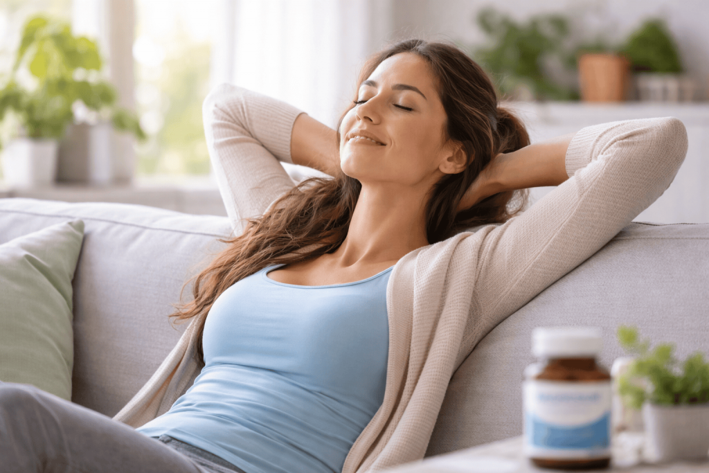 a person enjoying the benefits of magnesium
