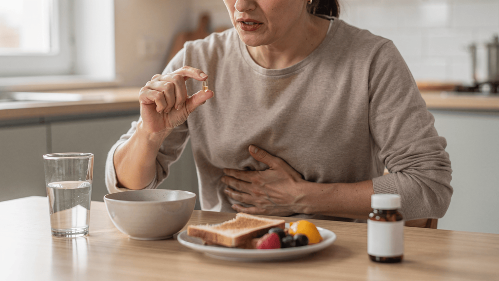 pourquoi le maux de ventre apparaît après l’utilisation de multivitamine