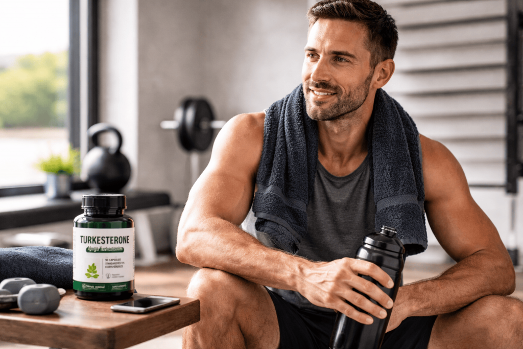 une personne profitant des bienfaits du turkesterone
