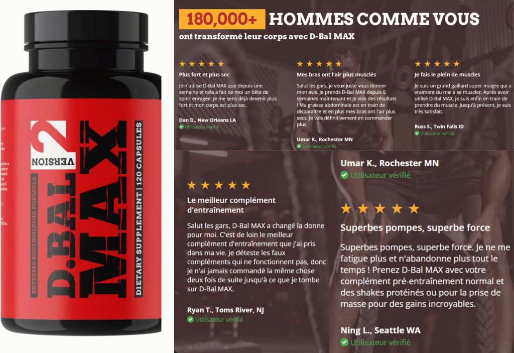 avis des clients sur D-Bal Max