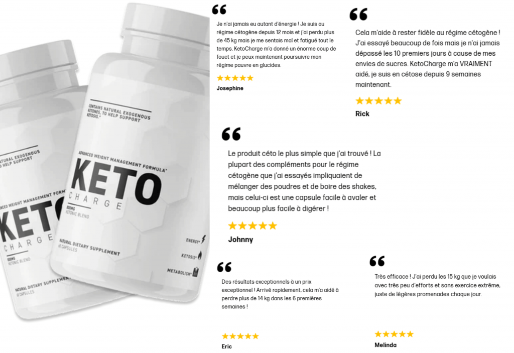 avis des clients sur keto charge