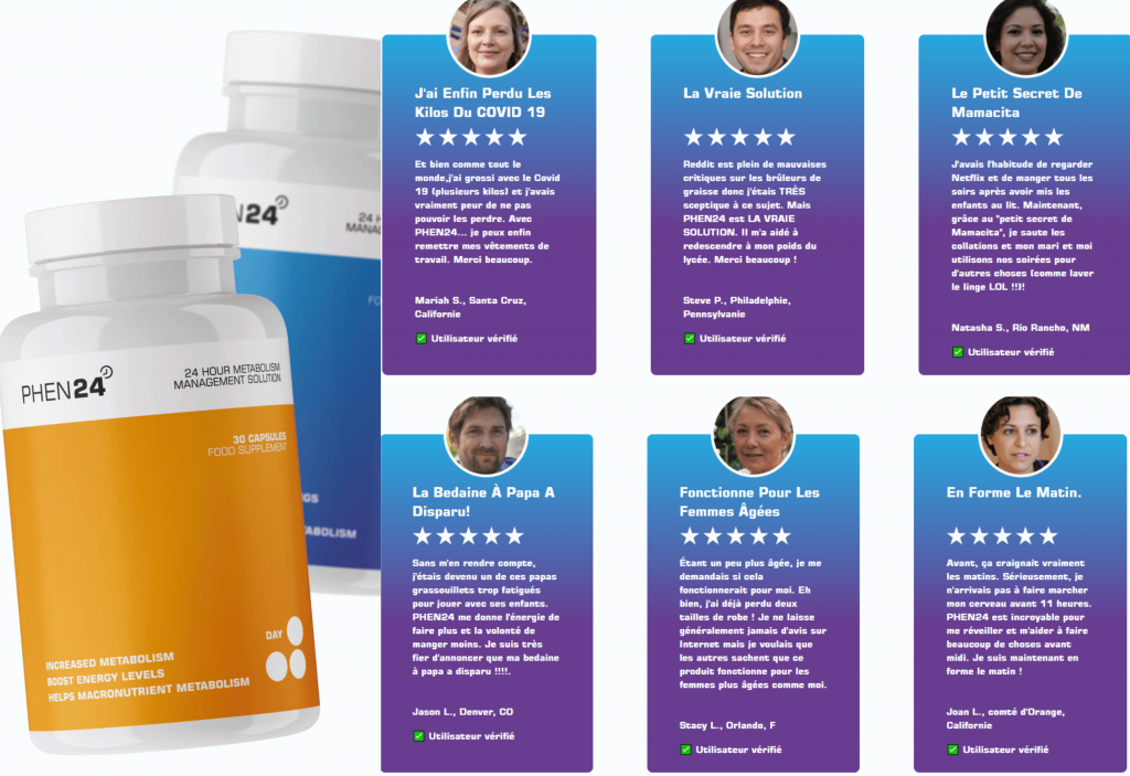 avis des clients sur phen24