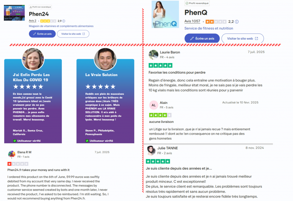 avis des clients sur phen24 ou phenQ
