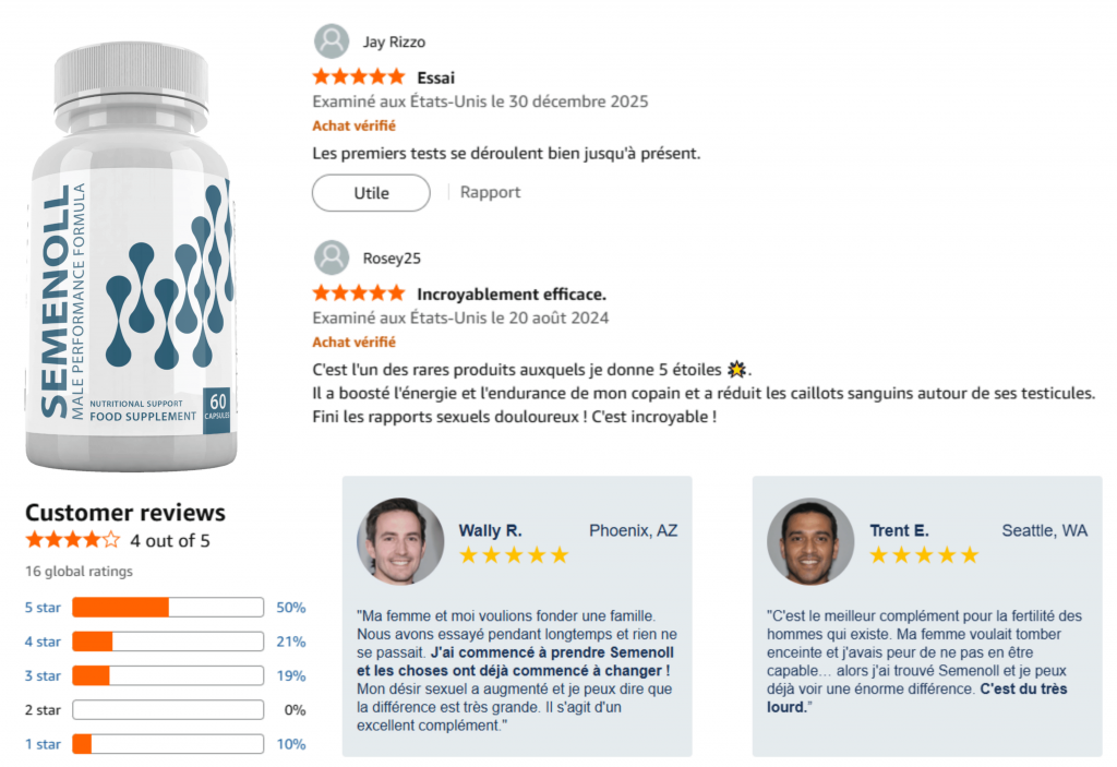 avis des clients sur semenoll